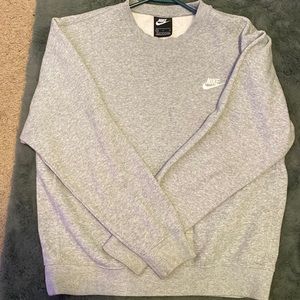 Light grey, NIKE CREWNECK, Size small